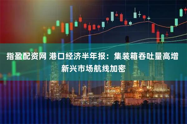指盈配资网 港口经济半年报：集装箱吞吐量高增 新兴市场航线加密